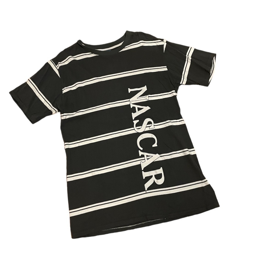 Camp David Striped Cotton NASCAR short sleeve shirt size XL
